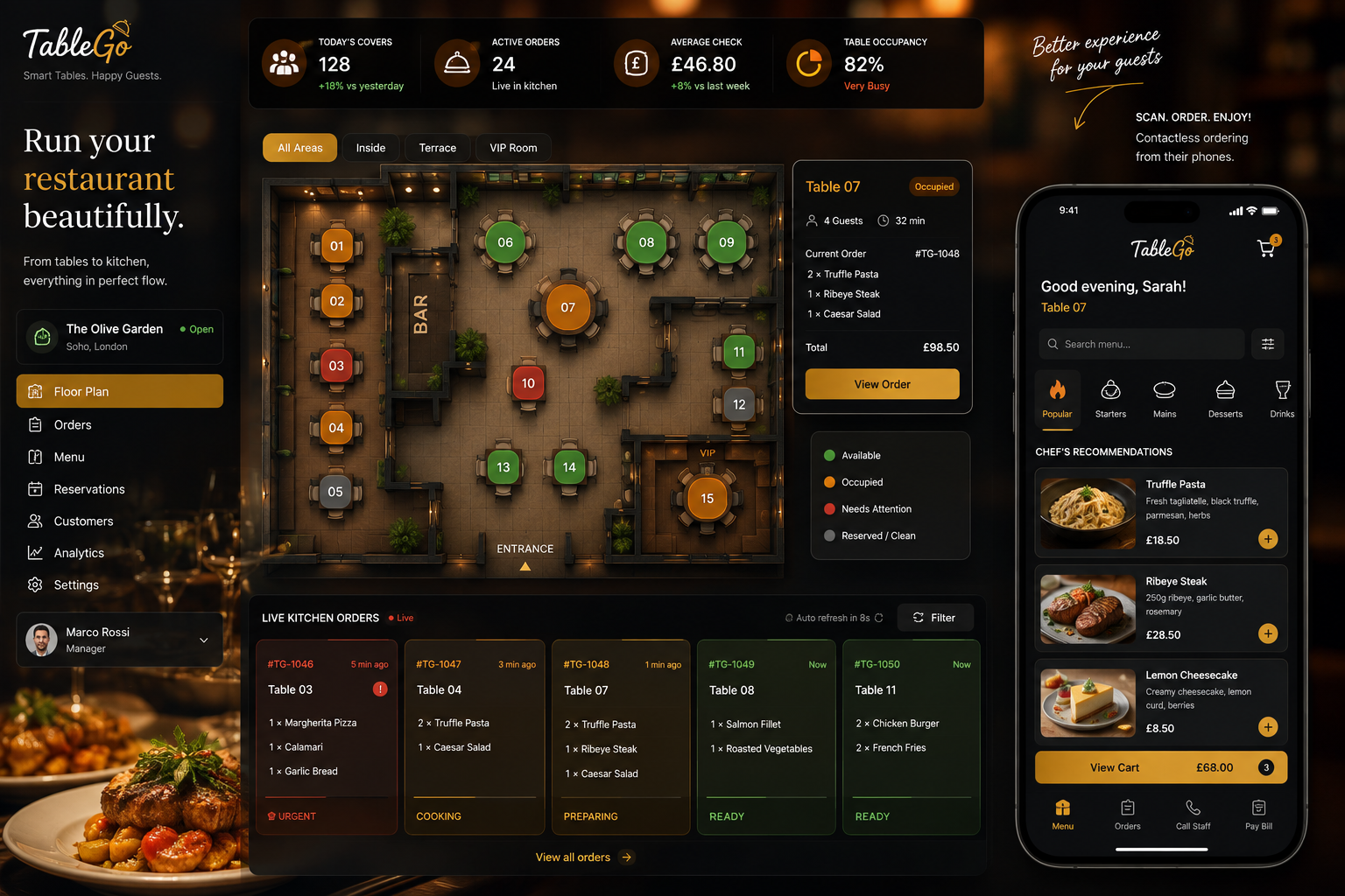 TableGo restaurant management